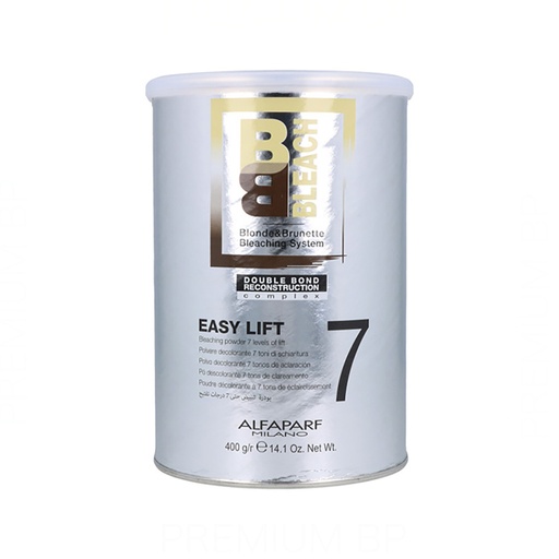 Alfaparf BB Bleach Free Style Lift Polvo Decolorantepata Técnicas a Mano Alzada hasta 7 Tonos 400 g