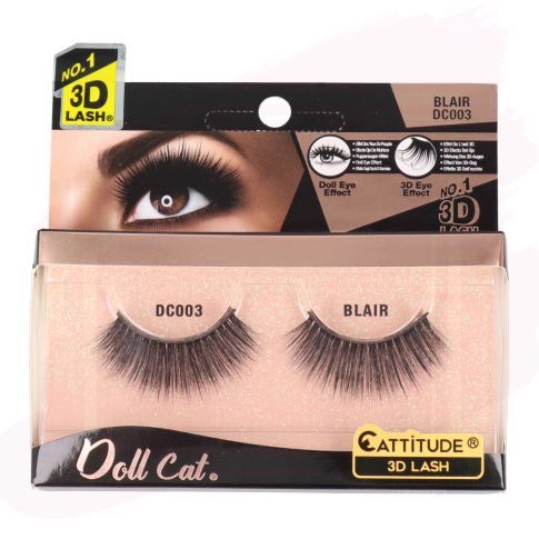 Ebin NY Cattitude Pestañas Postizas Doll Cat Lash Blair DC003