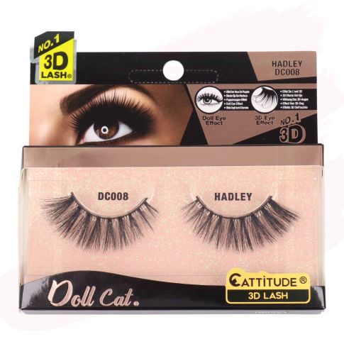 Ebin NY Cattitude Pestañas Postizas Doll Cat Lash Hadley DC008