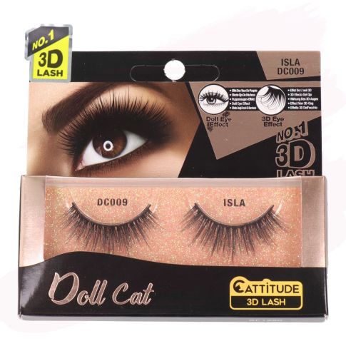 Ebin NY Cattitude Pestañas Postizas Doll Cat Lash Isla DC009