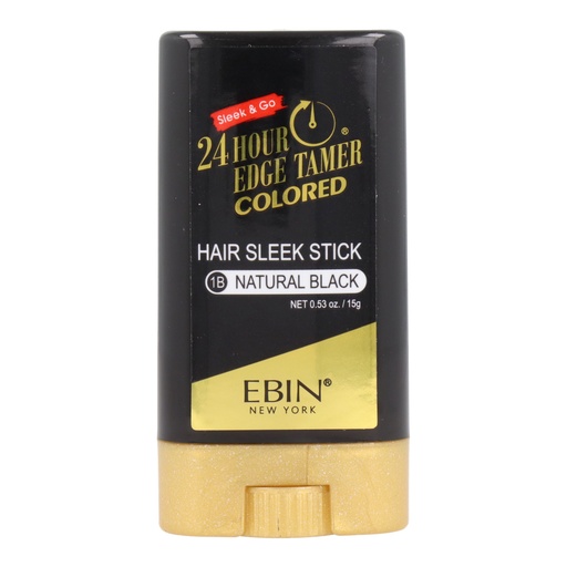 Ebin NY 24 Hour Edge Tamer Hair Sleek Stick - 1B Natural Black 15 gr