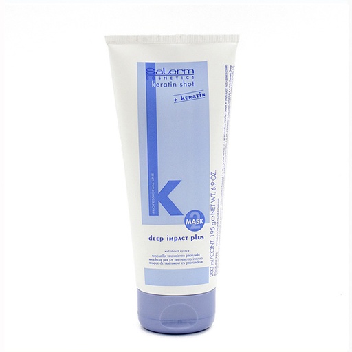 Salerm Keratin Shot Deep Impact Plus Mascarilla para Cabellos Alisados 200 ml