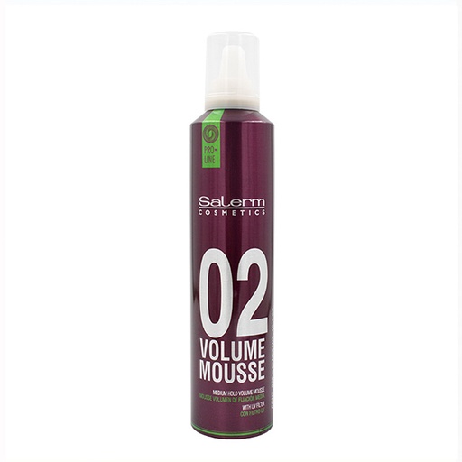 Salerm Pro.Line 02 Volume Mousse - Espuma Volumizante con Fijación Media 300 ml