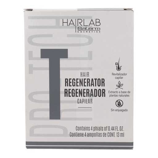 Salerm Hair Lab Regenerador Capilar Sin Aclarado en Ampollas 4x13 ml