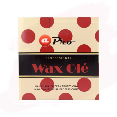 AlbiPro Wax Olé Mini Fusor de Cera con Topos Rojos Capacidad 165 ml 2819CT