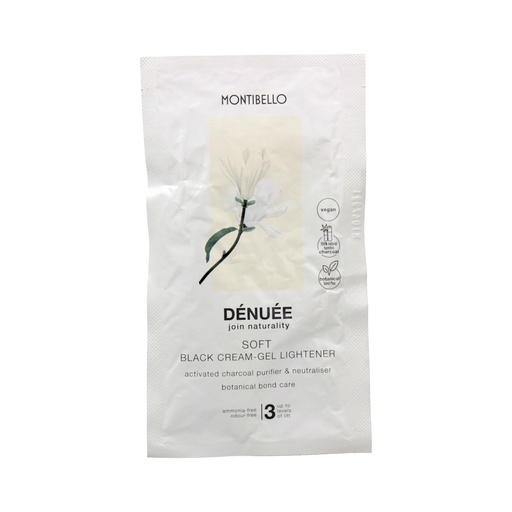 Montibello Dénuée Soft Black Cream-Gel Decolorante Suave Sin Amoniaco 3 Tonos 30 ml