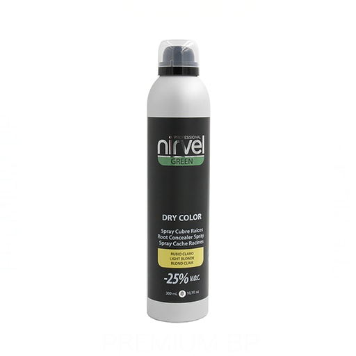 Nirvel Green Dry Color Spray Cubrecanas Rubio Claro 300 ml