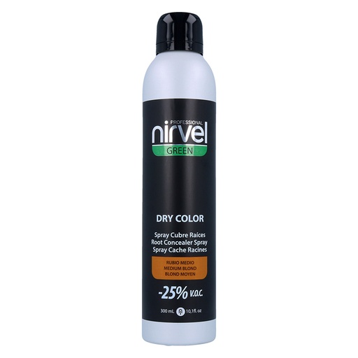 Nirvel Green Dry Color Spray Cubrecanas Rubio Medio 300 ml