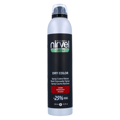 Nirvel Green Dry Color Spray Cubrecanas Caoba 300 ml