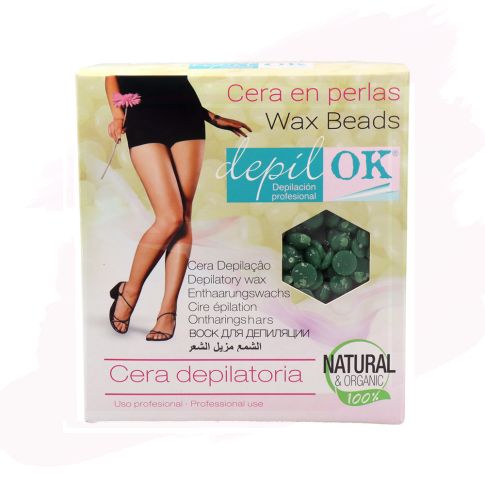 Depil-Ok Cera Depilatoria en Perlas Menta 1000 gr