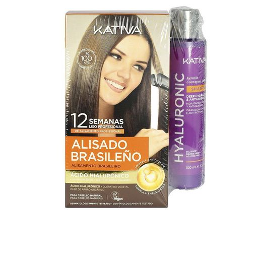 Kativa Alisado Brasileño Kit de Alisado + Champú de Mantenimiento 150 ml