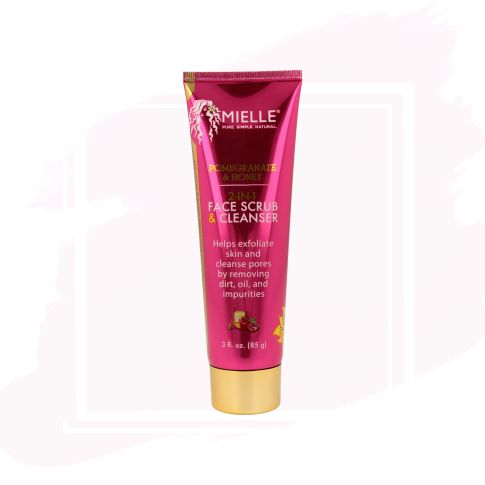 Mielle Pomegranate & Honey 2 In 1 Face Cleanser Exfoliante Limpiador Facial 85 g