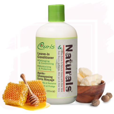 Biocare Curls & Naturals Leave-In Conditioner Desenredante y Acondicionador 355 ml