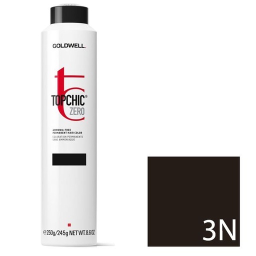 Goldwell Topchic Zero Tinte en Depósito 3N - Castaño Oscuro 250 ml