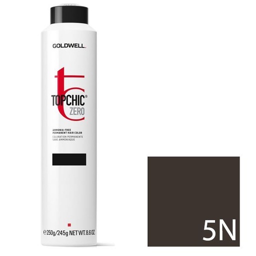 Goldwell Topchic Zero Tinte en Depósito 5N - Castaño Claro 250 ml