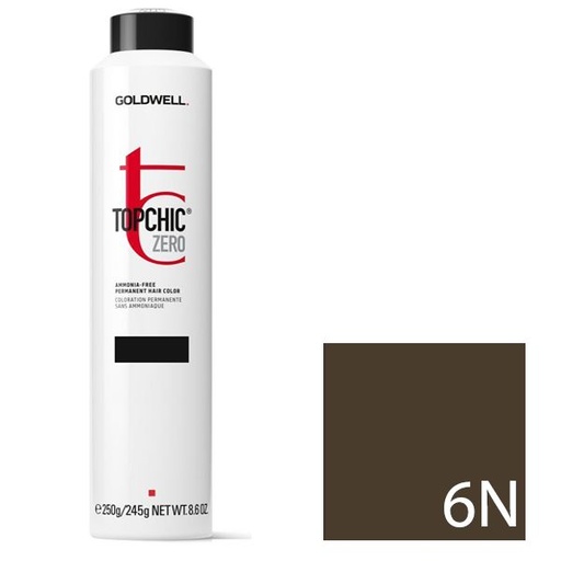 Goldwell Topchic Zero Tinte en Depósito 6N - Rubio Oscuro 250 ml