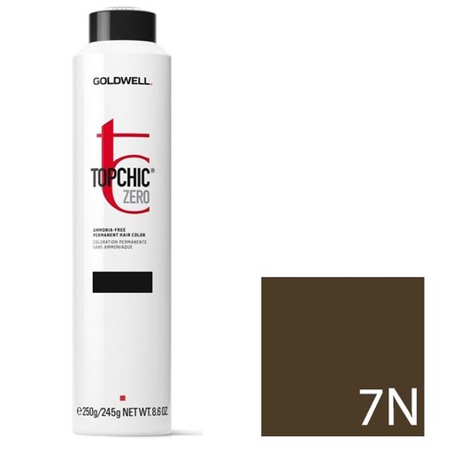 Goldwell Topchic Zero Tinte en Depósito 7N - Rubio Medio 250 ml