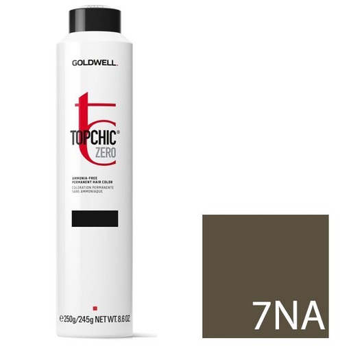 Goldwell Topchic Zero Tinte en Depósito 7NA - Rubio Medio Natural Ceniza 250 ml