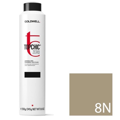 Goldwell Topchic Zero Tinte en Depósito 8N - Rubio Claro 250 ml