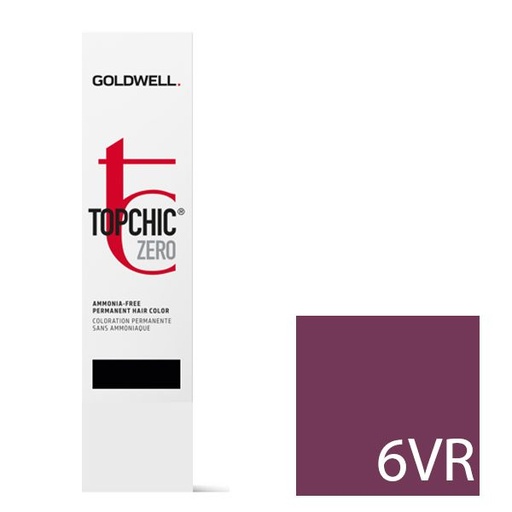 Goldwell Topchic Zero Tinte en Tubo 6VR - Rubio Oscuro Violeta Rojizo 60 ml