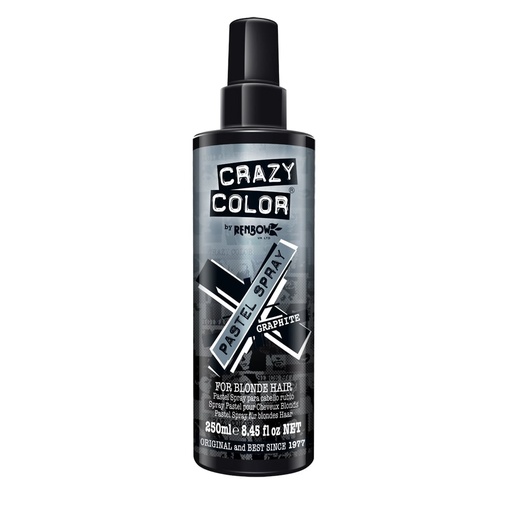 OUTLET Crazy Color Pastel Spray Graphite para Cabello Rubio 250 ml**