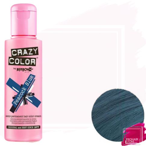 Crazy Color Tinte Semipermanente 45 - Peacock Blue 100 ml