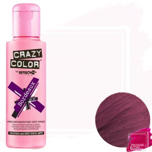 Crazy Color Tinte Semipermanente 51 - Bordeaux 100 ml