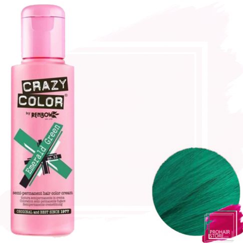 Crazy Color Tinte Semipermanente 53 - Emerald Green 100 ml