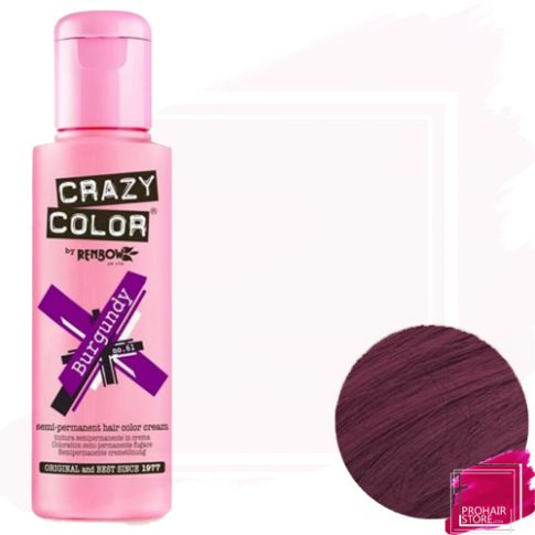 Crazy Color Tinte Semipermanente 61 - Burgundy 100 ml