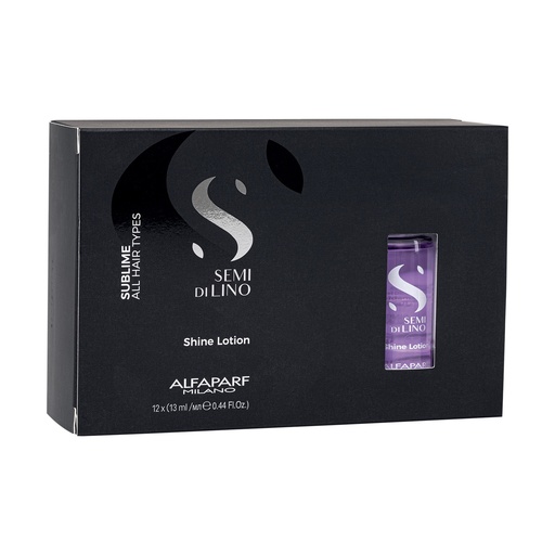 Alfaparf Semi di Lino Sublime Shine Lotion Tratamiento Iluminador y Perfeccionador 12x13 ml