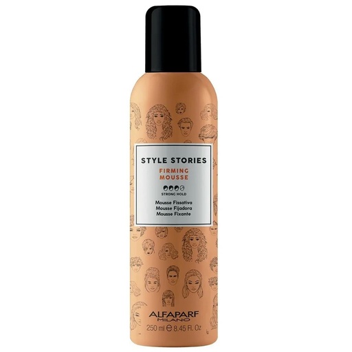 Alfaparf Style Stories Firming Mousse - Espuma de Fijación Fuerte 250 ml