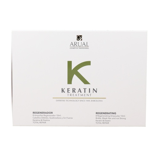 Arual Keratin Regenerador Extreme Tratamiento Reparador en Ampollas 8x10 ml