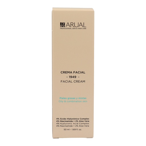 Arual Crema Facial para Pieles Grasas y Mixtas 50 ml