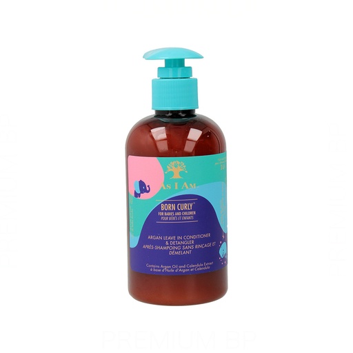 As I Am Born Curly Argan Acondicionador Leave-In & Desenredante para Niños 240 ml