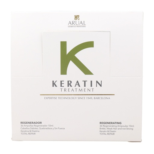 Arual Keratin Regenerador Extreme Tratamiento Reparador en Ampollas 36x10 ml