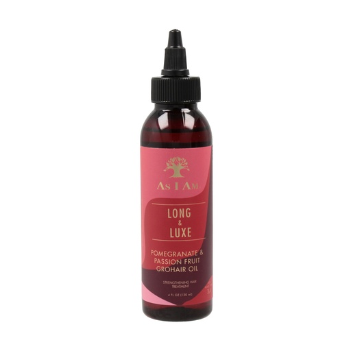 As I Am Long and Luxe Pomegranate Passion Fruit Grohair Oil Tratamiento Fortalecedor 120 ml