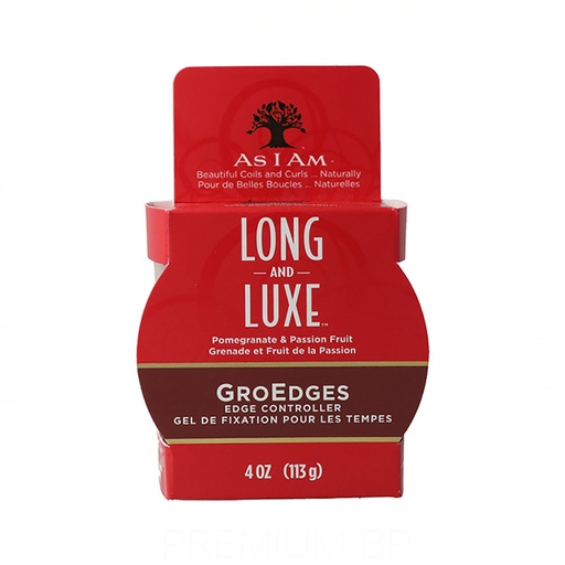 As I Am Long and Luxe GroEdges Gel Fijador para Puntas en Cabellos Rizados 113 g